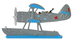 Оловянная игрушка. Гидросамолет КОР-1.