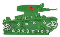Оловянная игрушка. Танк Т-26.