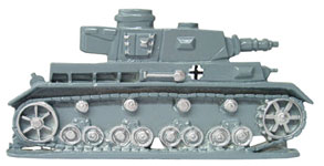 Военно-историческая миниатюра. Танк Т-IV. Вермахт-1941.