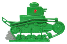 Оловянная игрушка. Танк МС-1.