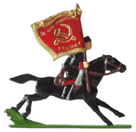 Оловянный солдатик. Казак-знаменосец. РККА-1943.
