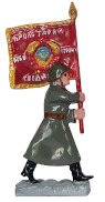 Оловянная игрушка. Знаменосец. "ХХ лет РККА".