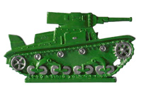 Оловянная игрушка. Танк Т-26. РККА-36