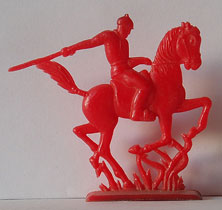 ЛПО 'Игрушка', Ленинград. 1967 г. Кавалерист с рукой отведенной назад. 60-е годы.