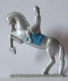 Московский завод игрушек 'Прогресс', 1966 г. Набор 'Русские воины'. Эпоха Александра Невского. Скачущий воин.